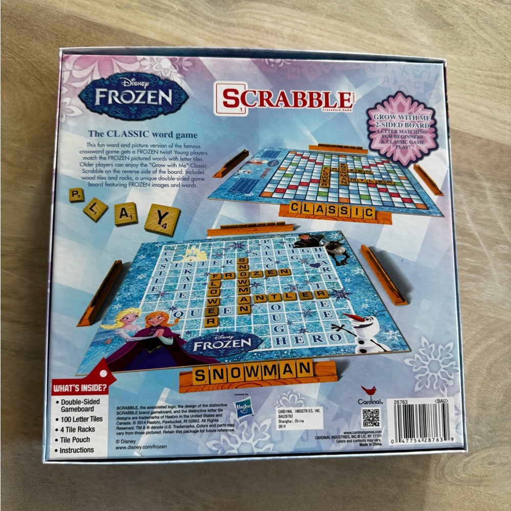 Disney Frozen Blue and White Scrabble Game - Picture 2 of 2